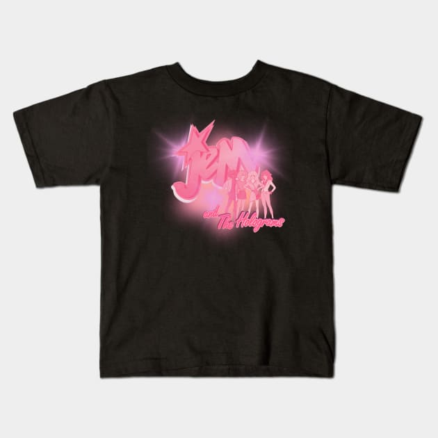 jem light Kids T-Shirt by Bones and Beauty 